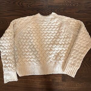 Cream Cable Knit Sweater